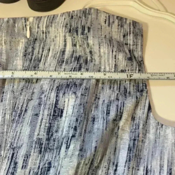 Tahari, NWOT,  Professional Sheath Dress, Cotton Elastane, blue, gray, white - Picture 10 of 10